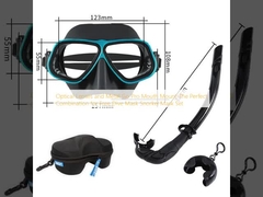 Optical Lenses and Metal Go Pro Mouth Mount The Perfect Combination for Free Dive Mask 	Snorkel Mask Set
