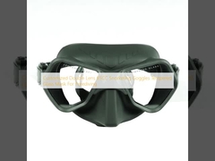 Customized Double Lens 65CC Snorkeling Goggles Tempered Glass Mask For Freediving