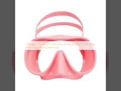 Frameless Tempered Glass Lens Diving Mask for Wide View and Comfortable Swimming